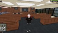 Only criminals of high wanted levels would be brought here after getting arrested (Image via Roblox)